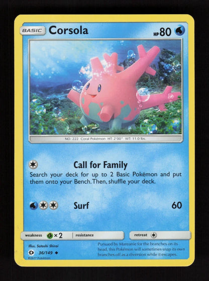 Corsola 36/149 - Sun & Moon