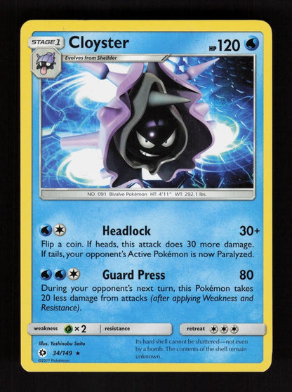 Cloyster 34/149 - Sun & Moon