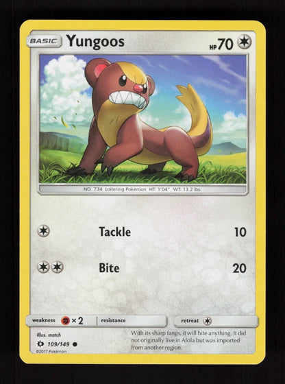 Yungoos 109/149 - Sun & Moon