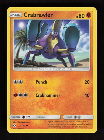 Crabrawler 72/149 - Sun & Moon