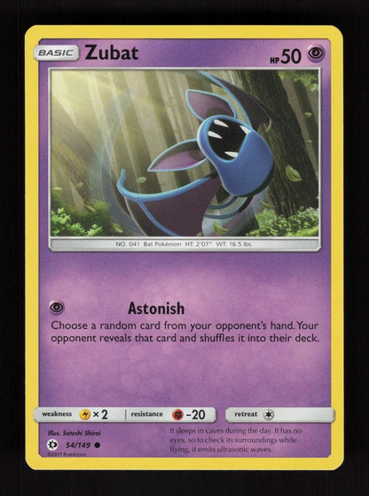 Zubat 54/149 - Sun & Moon