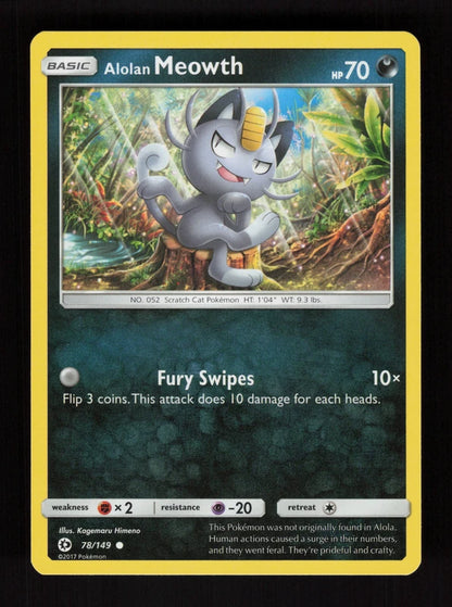 Alolan Meowth 78/149 - Sun & Moon
