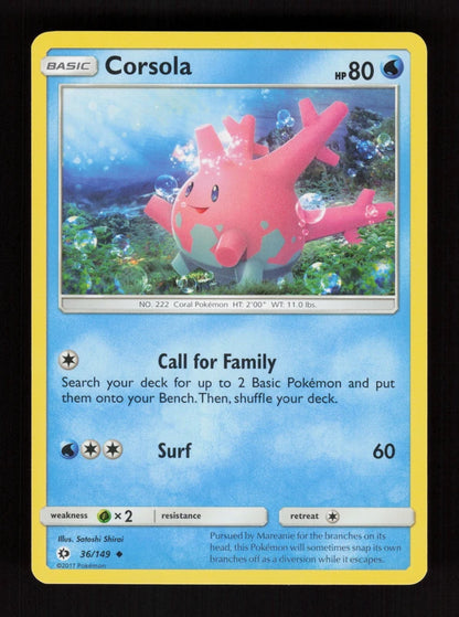Corsola 36/149 - Sun & Moon