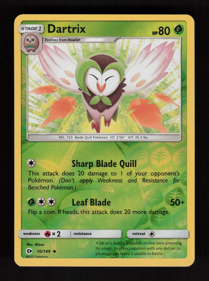 Dartrix 10/149 - Reverse Holo - Sun & Moon