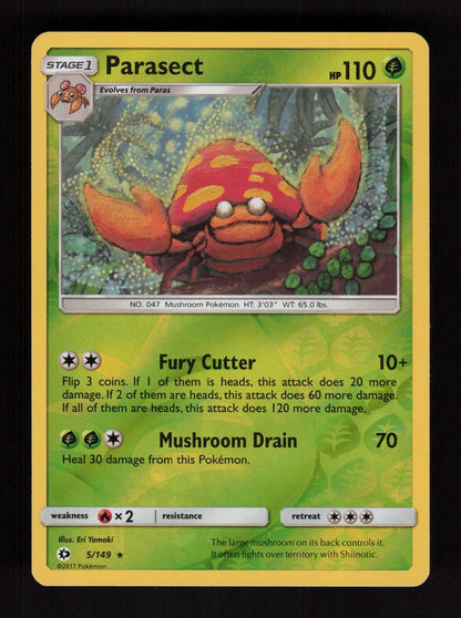 Parasect 5/149 - Reverse Holo - Sun & Moon