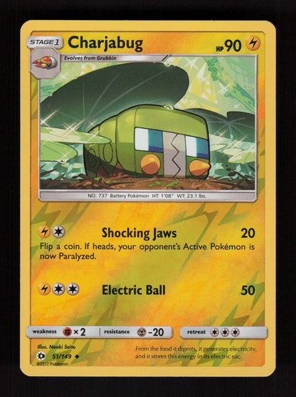 Charjabug 51/149 - Reverse Holo - Sun & Moon