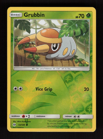 Grubbin 13/149 - Reverse Holo - Sun & Moon