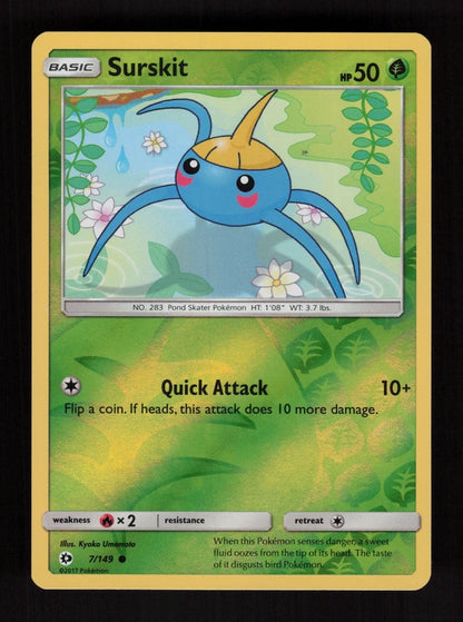 Surskit 7/149 - Reverse Holo - Sun & Moon