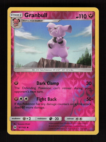 Granbull 91/149 - Reverse Holo - Sun & Moon