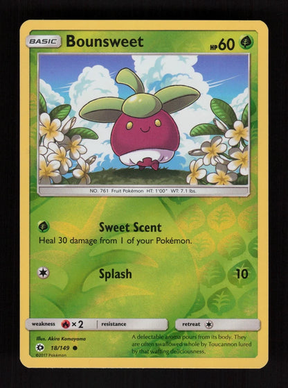 Bounsweet 18/149 - Reverse Holo - Sun & Moon