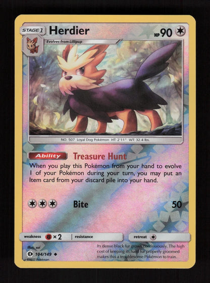 Herdier 104/149 - Reverse Holo - Sun & Moon