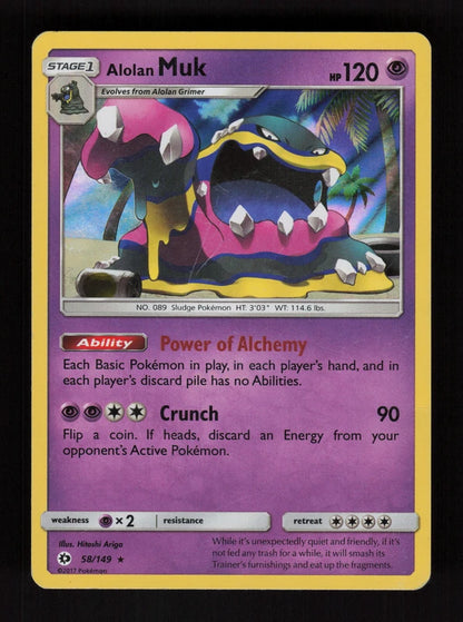 Alolan Muk 58/149 - Holo - Sun & Moon