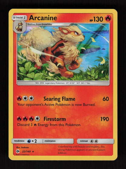 Arcanine 22/149 - Holo - Sun & Moon