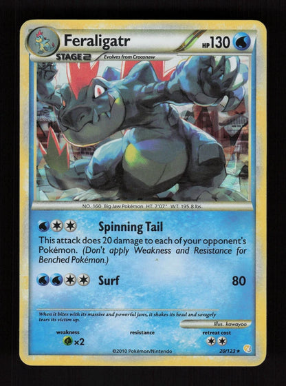 Feraligatr 20/123 - Holo - HeartGold & SoulSilver