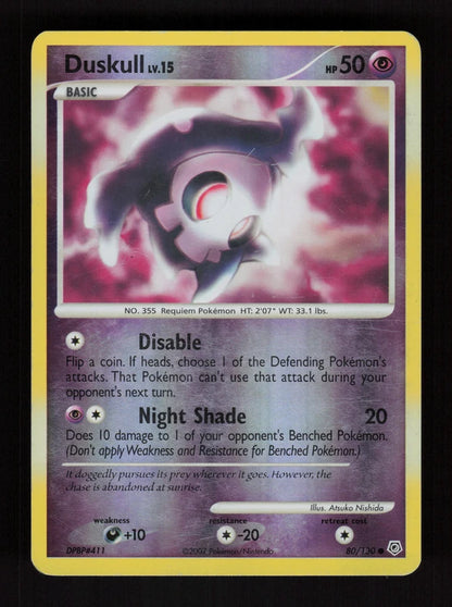 Duskull 80/130 - Reverse Holo - Diamond & Pearl