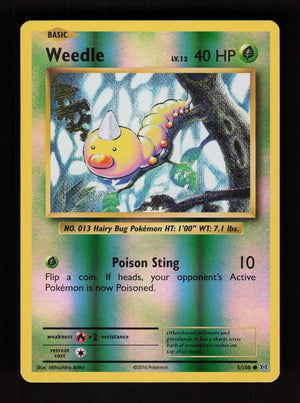 Weedle 5/108 - Reverse Holo - Evolutions