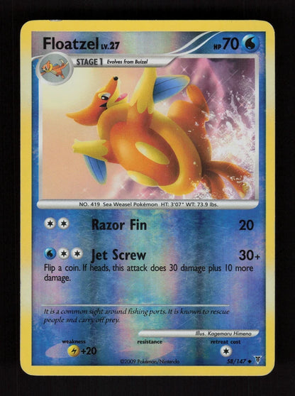 Floatzel 58/147 - Reverse Holo - Supreme Victors
