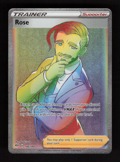 Rose 196/189 - Secret Rare - Darkness Ablaze