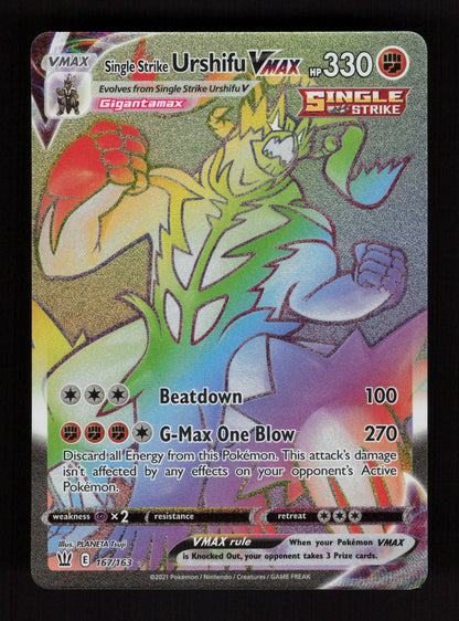 Single Strike Urshifu VMAX 167/163 - Secret Rare - Battle Styles