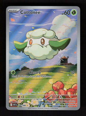 Cottonee 090/086 - llustration Rare - White Flare