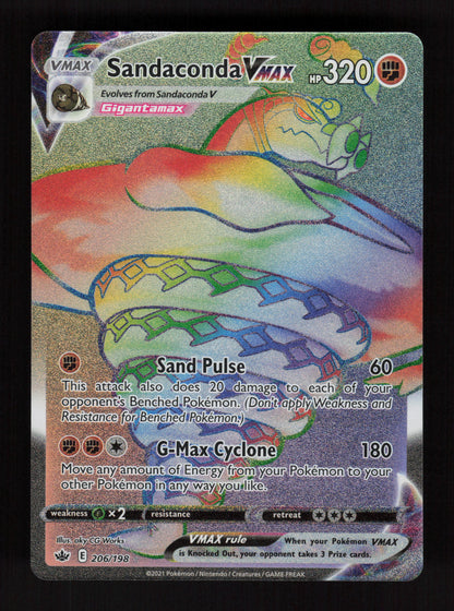 Sandaconda VMAX 206/198 - Secret Rare - Chilling Reign
