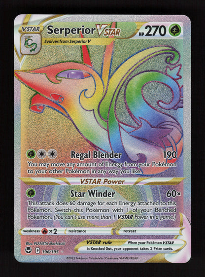 Serperior VSTAR 196/195 – Secret Rare - Silver Tempest