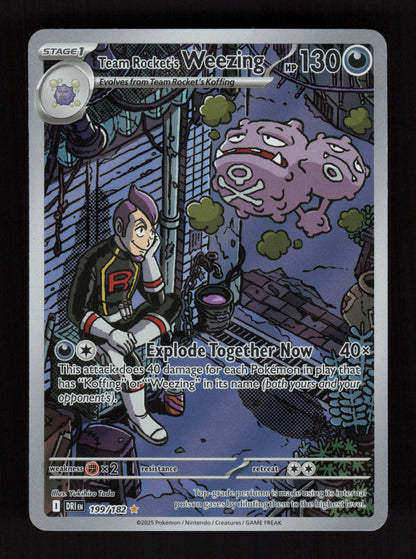 Team Rocket's Weezing 199/182 - Illustration Rare - Destined Rivals
