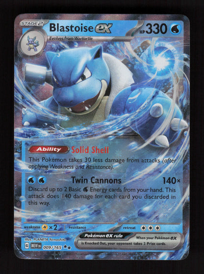 Blastoise ex 009/165 - 151 MEW