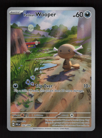 Paldean Wooper 102/094 - Illustration Rare - Phantasmal Flames