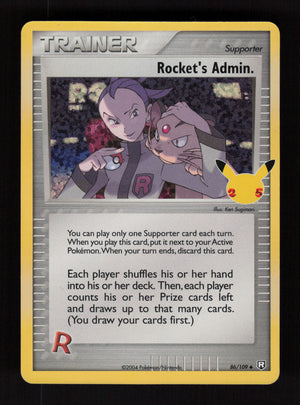 Rocket's Admin 86/109 - Holo Rare - Celebrations