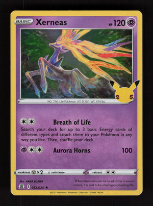 Xerneas 012/025 - Holo Rare - Celebrations