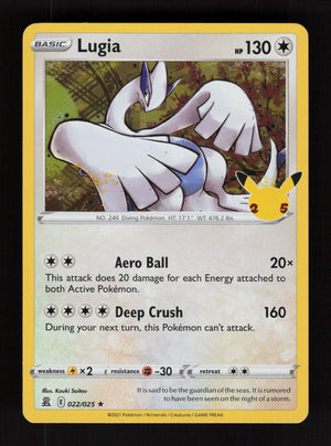 Lugia 022/025 - Holo Rare - Celebrations