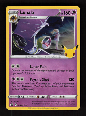 Lunala 015/025 - Holo Rare - Celebrations