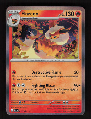 Flareon 013/131 - Holo Rare - Prismatic Evolutions