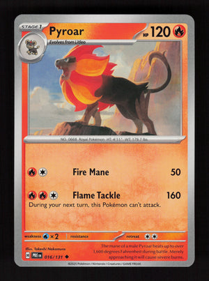 Pyroar 016/131 - Uncommon - Prismatic Evolutions