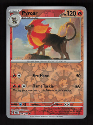 Pyroar 016/131 - Reverse Holo - Prismatic Evolutions