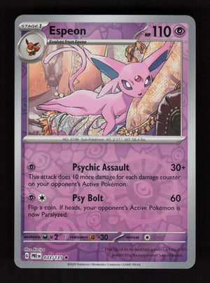 Espeon 33/131 - Reverse Holo - Prismatic Evolutions