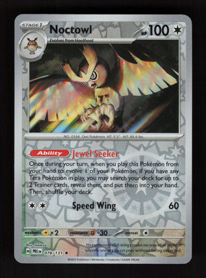 Noctowl 078/131 - Reverse Holo - Prismatic Evolutions