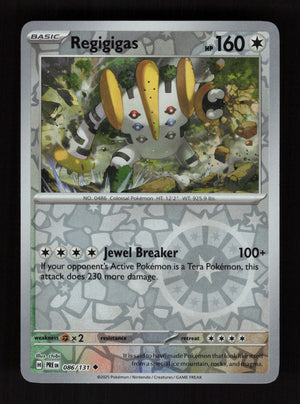 Regigigas 086/131 - Reverse Holo - Prismatic Evolutions
