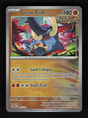 Great Tusk 055/131 - Poke Ball - Prismatic Evolutions