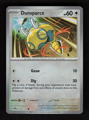 Dunsparce 079/131 - Poke Ball - Prismatic Evolutions