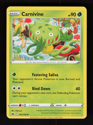 Carnivine 012/159 - Uncommon - Crown Zenith