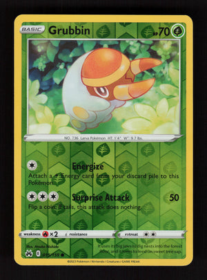 Grubbin 015/159 - Reverse Holo - Crown Zenith