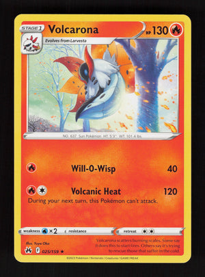 Volcarona 025/159 - Rare - Crown Zenith