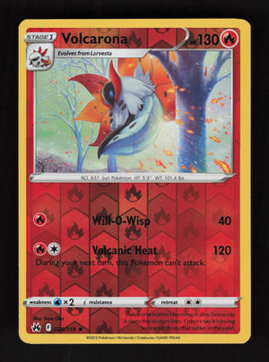 Volcarona 025/159 - Reverse Holo - Crown Zenith