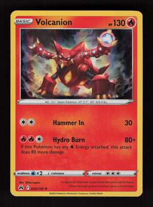 Volcanion 026/159 - Holo Rare - Crown Zenith