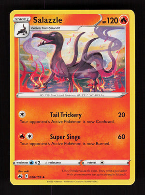 Salazzle 028/159 - Uncommon - Crown Zenith