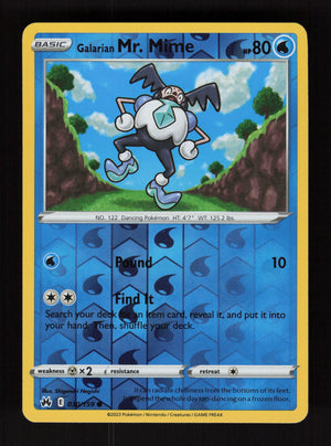 Galarian Mr. Mime 030/159 - Reverse Holo - Crown Zenith
