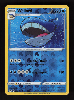 Wailord 032/159 - Reverse Holo - Crown Zenith