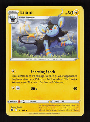 Luxio 042/159 - Uncommon - Crown Zenith